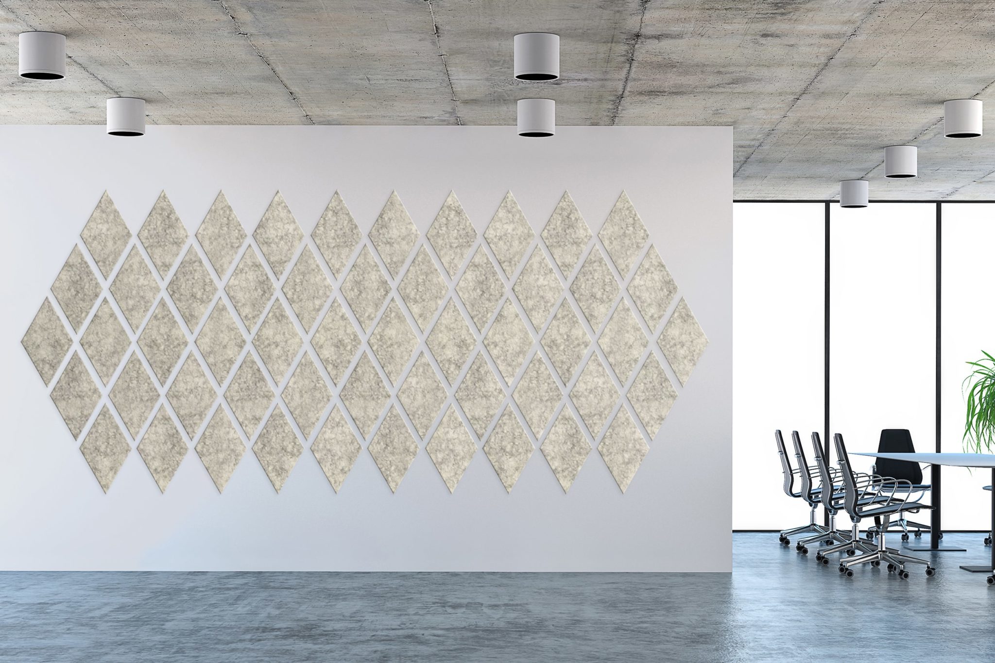 Coligo acoustic wall panel in an open office