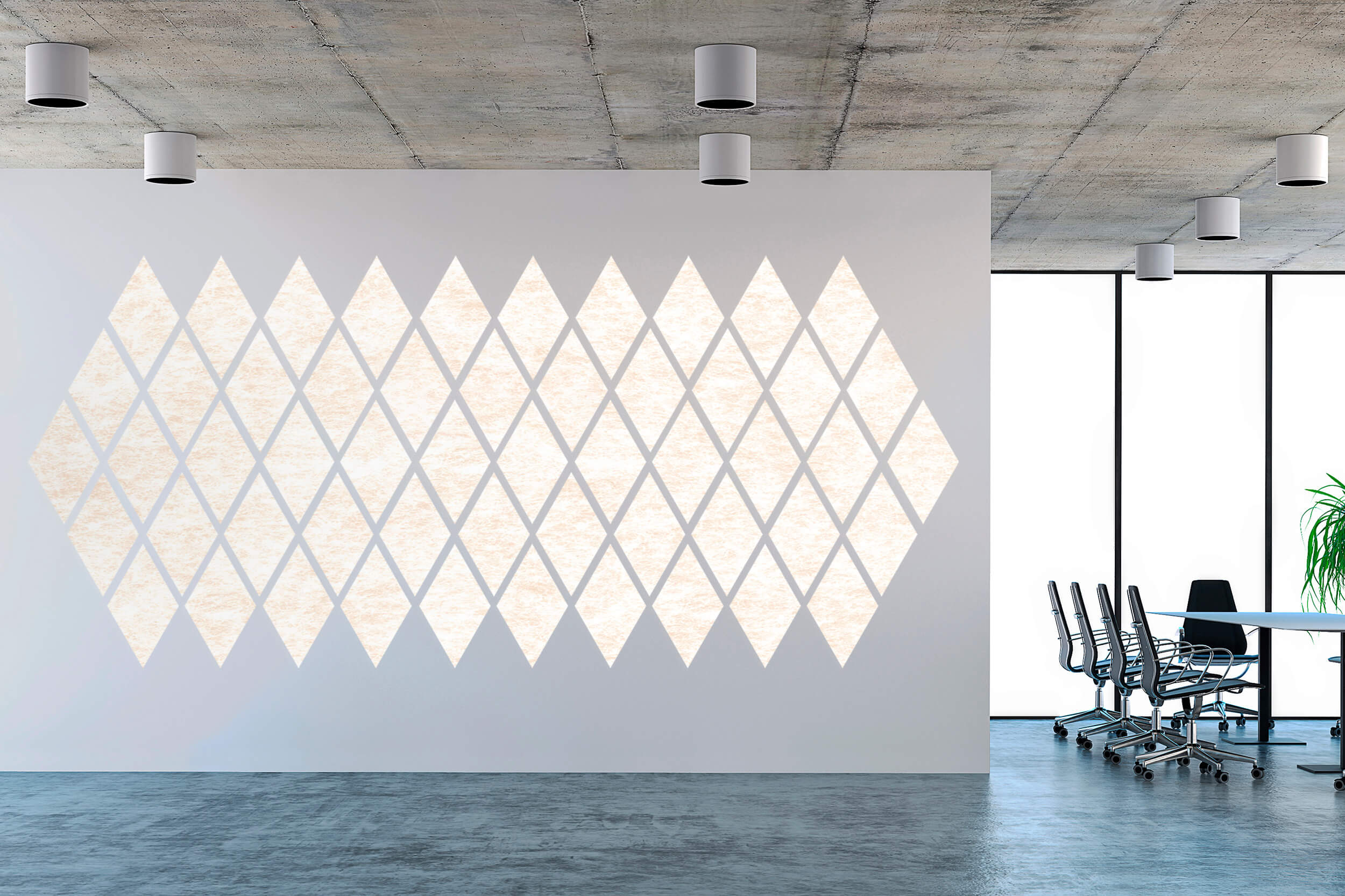 Coligo acoustic wall panel in an open office
