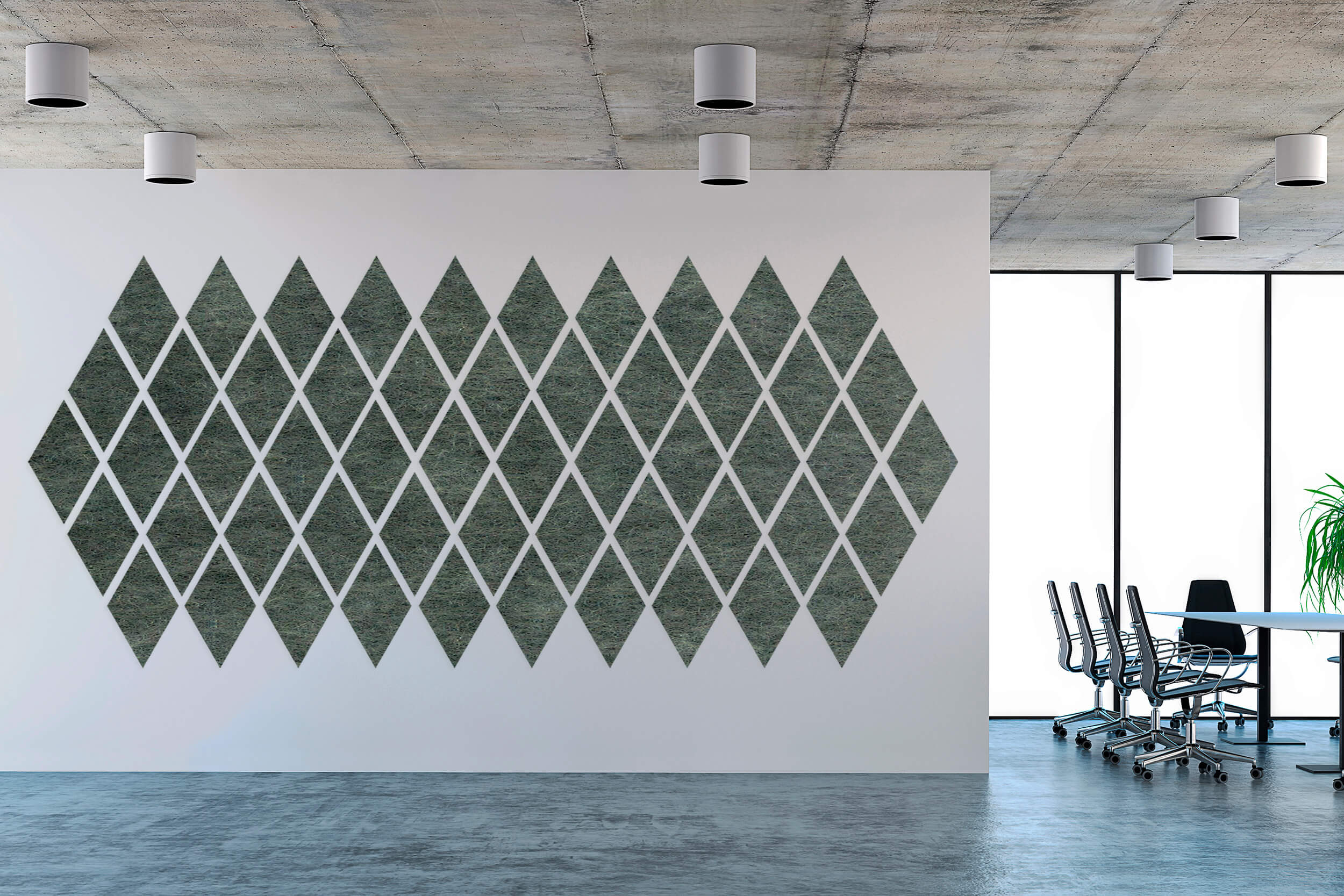 Coligo acoustic wall panel in an open office