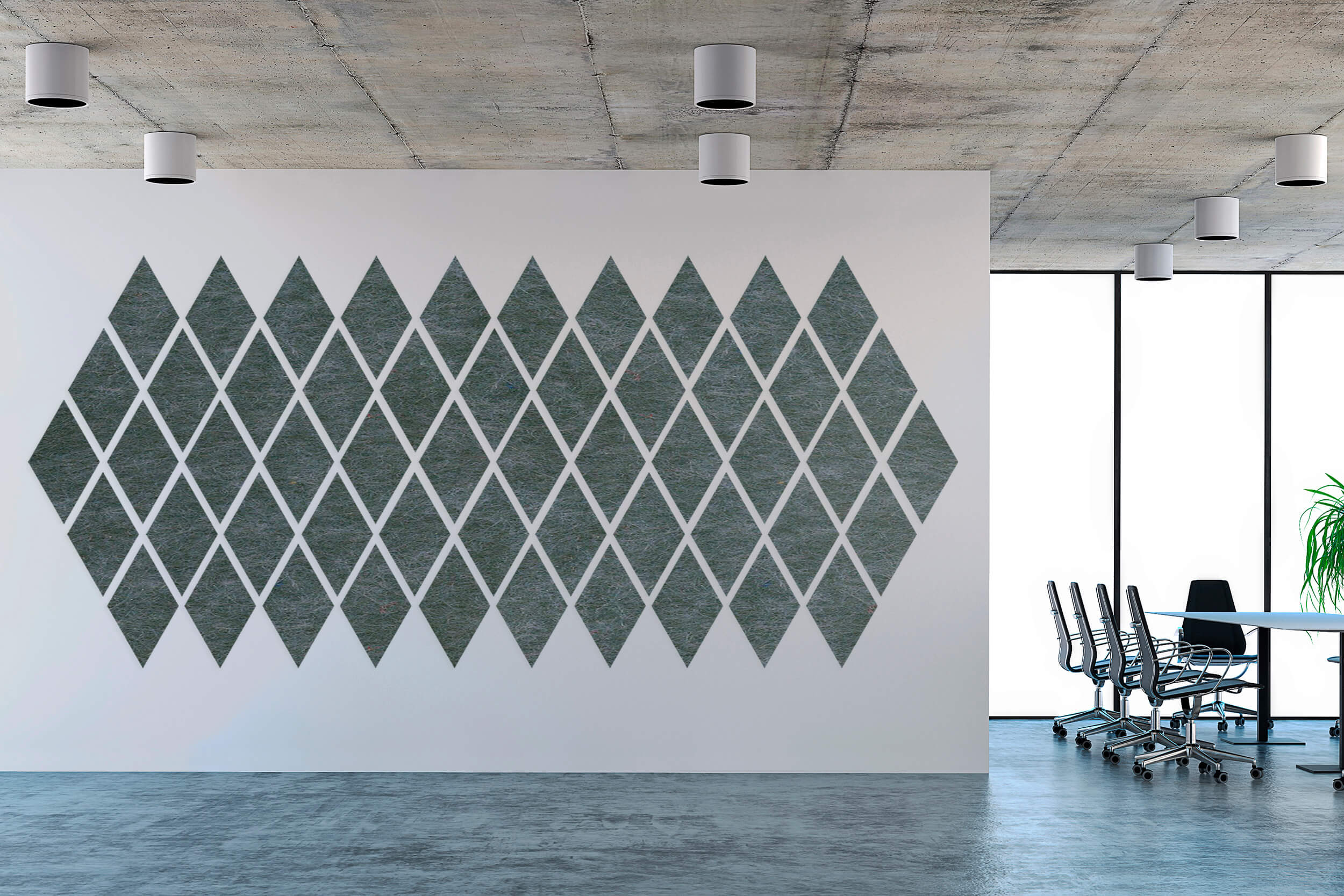 Coligo acoustic wall panel in an open office
