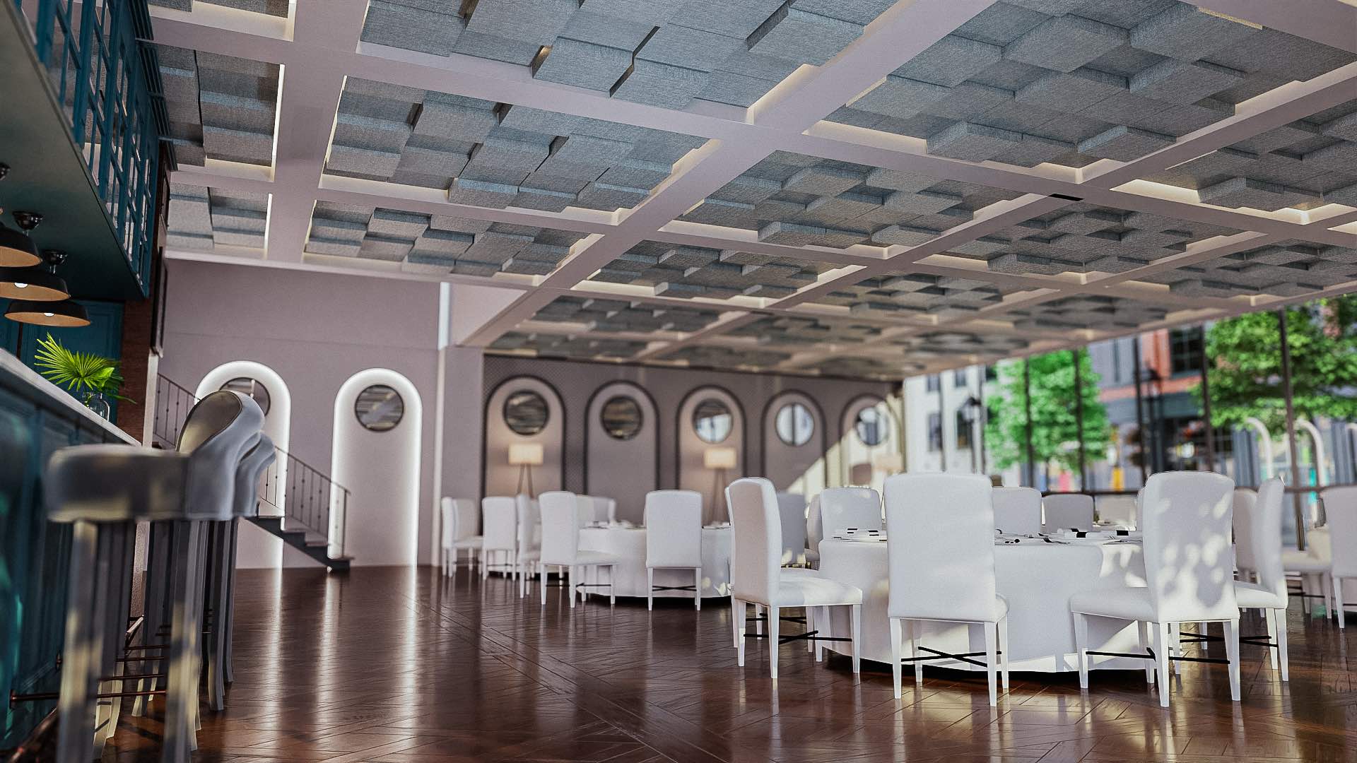 Gradi Stone Ceiling