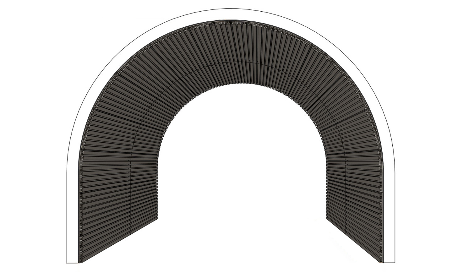 Arete Arch Wall and Ceiling