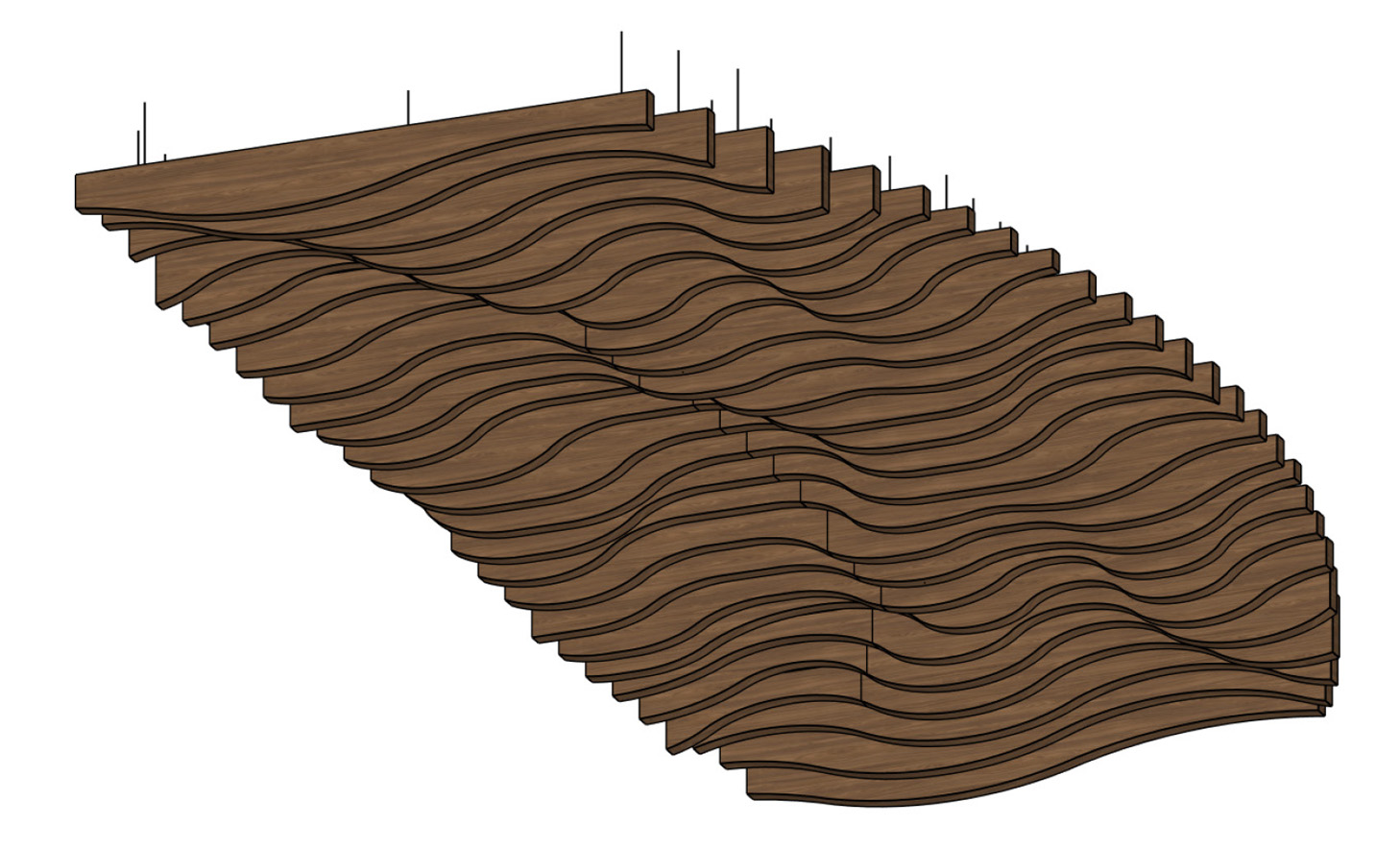 Custom Wave Joist Ceiling Baffles