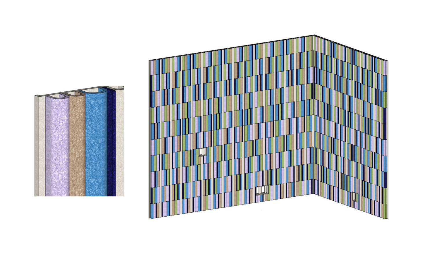 Demi Lilac, Lt Blue Wall