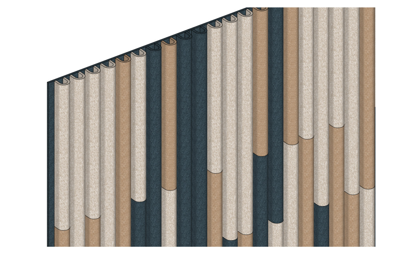 Demi Midnight, Sand, Khaki Wall