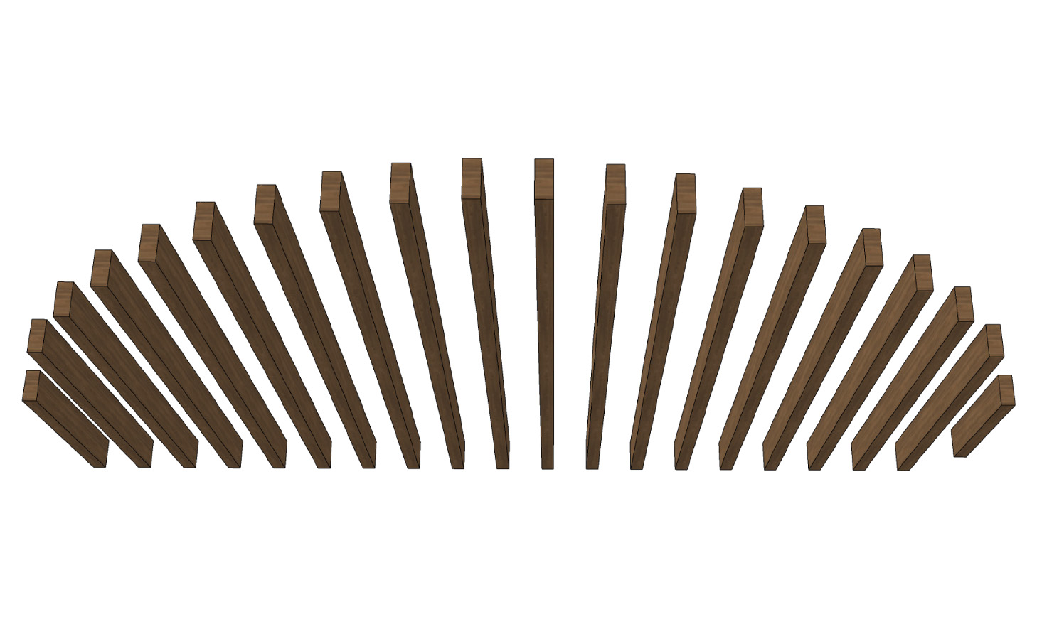Joist Italian Walnut Ceiling