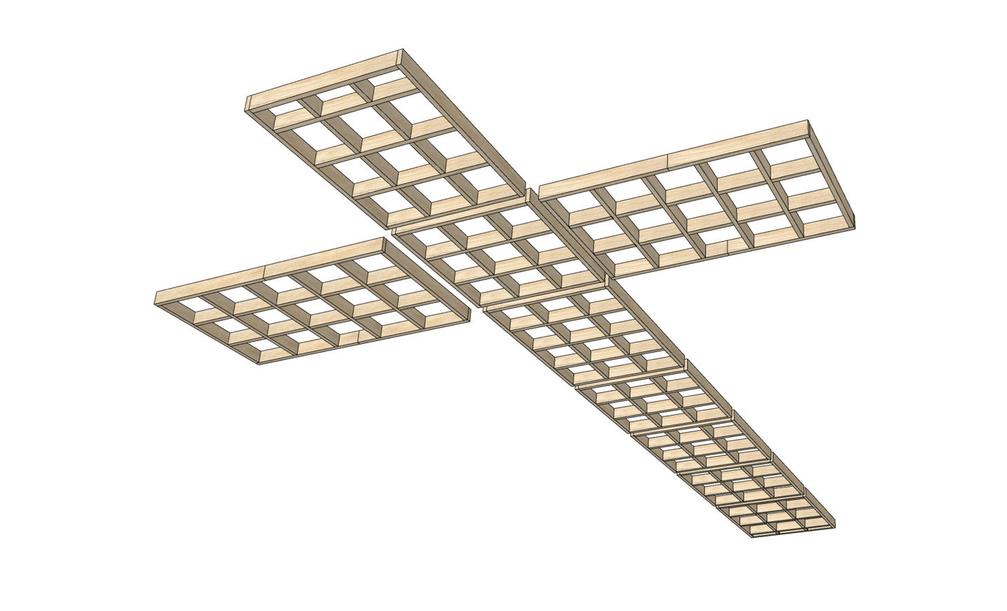 Plywood Frame Ceiling