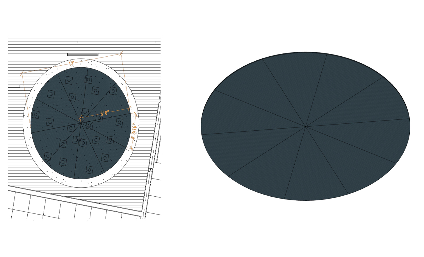 Custom Mur Circle Ceiling