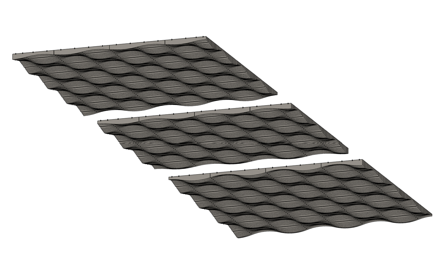 Custom Wave Ceiling Baffles