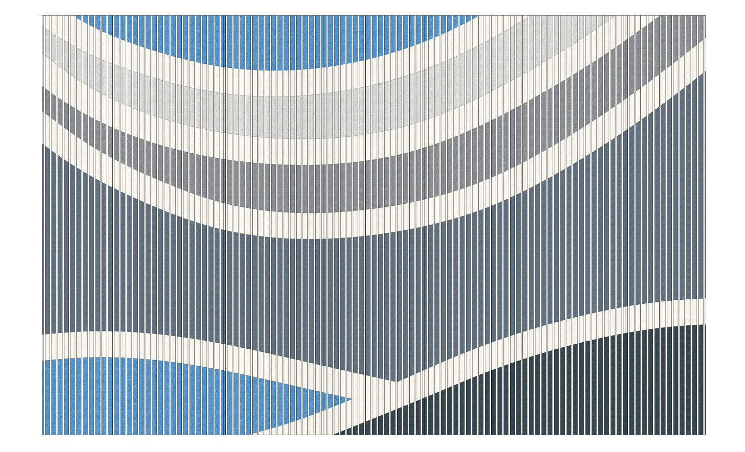 Fin Mural Dark Blue Grey Wall Design