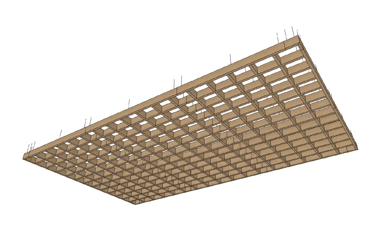 Frame Ceiling Break Area