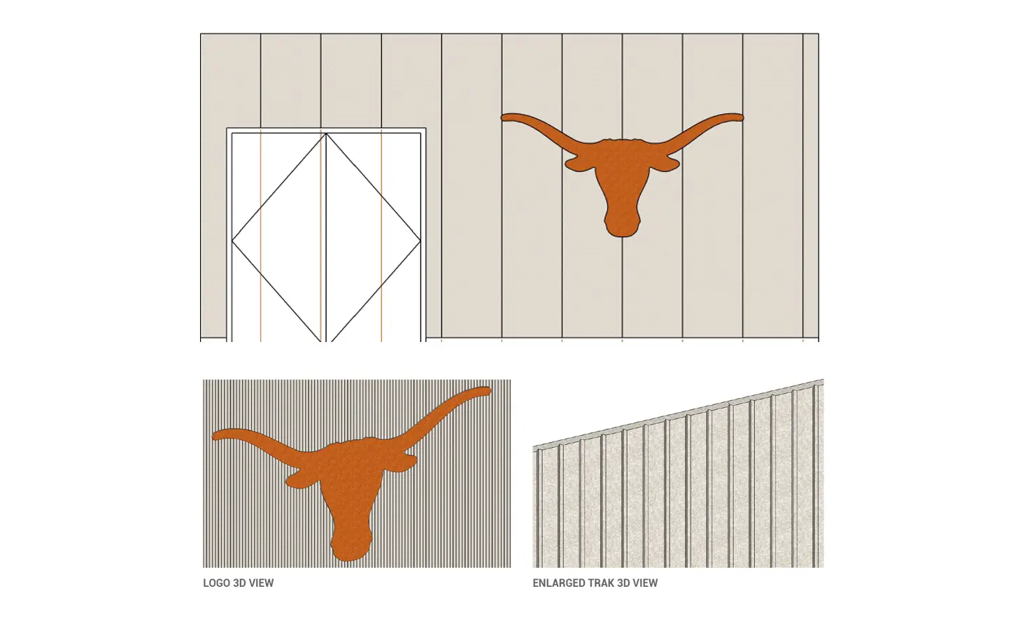 UT Austin Trak Wall