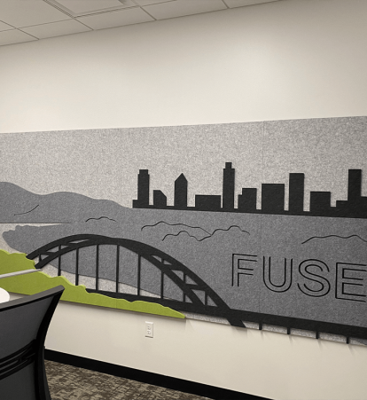 Custom logo wall panel- fuse
